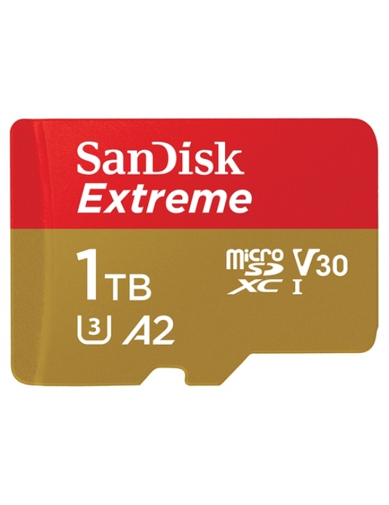 microSDXC Extreme 1TB 190MB/s UHS-I, C10, U3, V30, A2 mit SD Adapter
