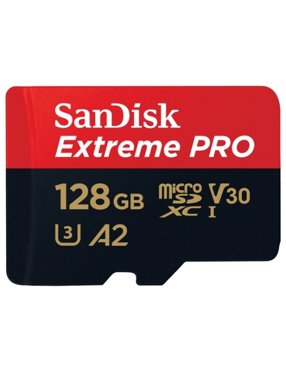 microSDXC Extreme Pro 128GB 200MB/s  UHS-I, U3, V30, A2