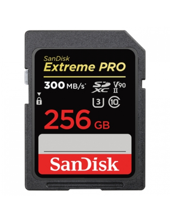 256 GB SDXC ExtremePro 300MB/s V90 UHS-II