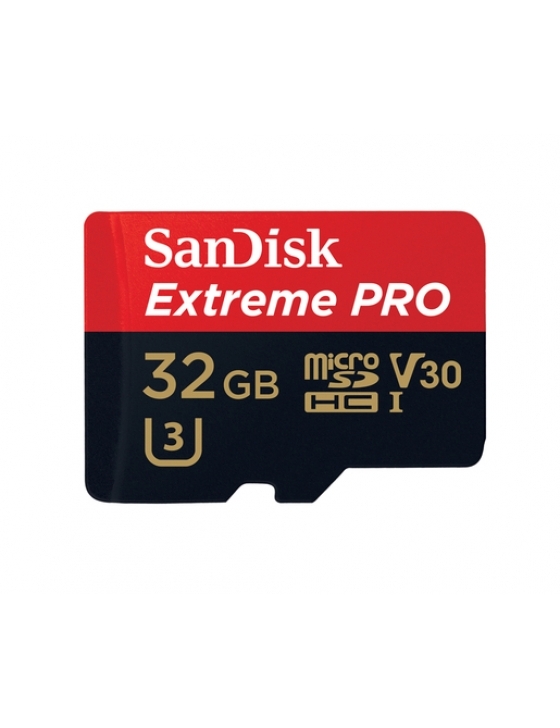 microSDHC Extreme Pro 32GB (A1/V30/U3/UHS-I/Class 10/ R100MB/s W90MB/s + Adapter