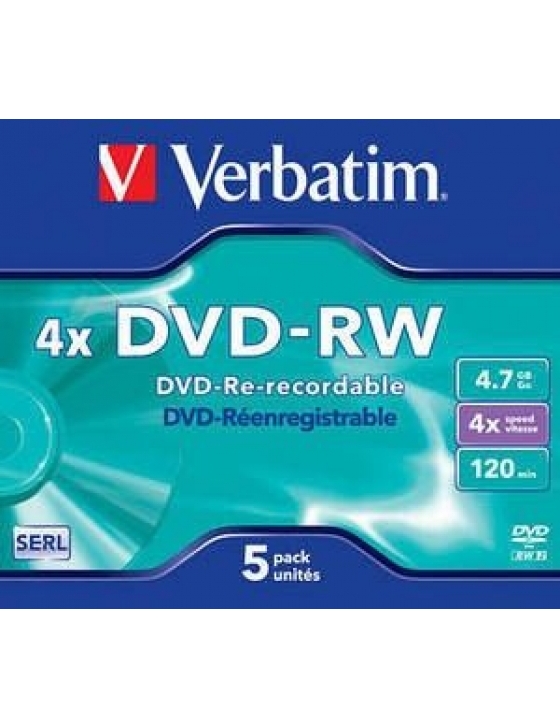 DVD-RW 4.7GB 120min  4x silver / 5