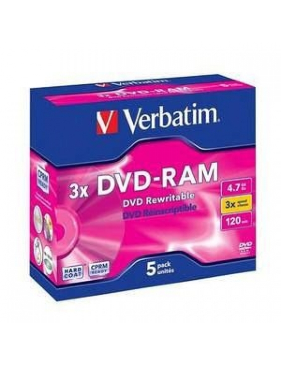 DVD-RAM 4.7GB 3x Jewel / 5