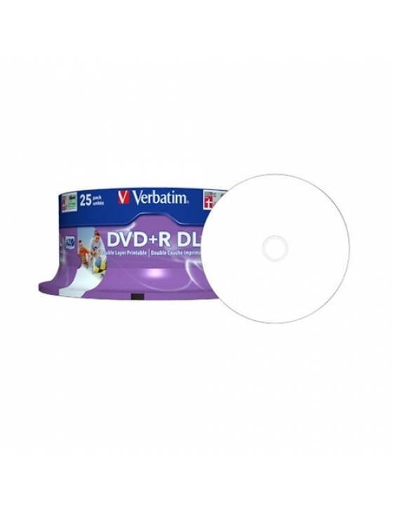 DVD+R Double Layer Inkjet Printable 8x. / 25