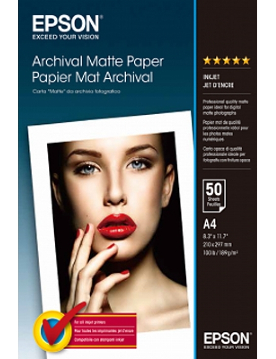 Archival Matte Paper, A4, 189g/m², 50 Blatt
