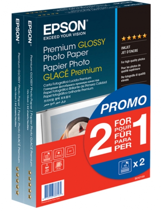Premium Glossy Photo Paper, 10x15cm, 255g/m², 80 Blatt