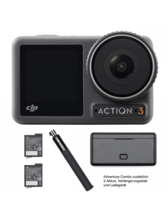 OSMO Action 3 Adventure Combo Action Camera + 2 zus. Akkus+Ladegerät