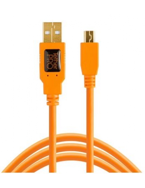 TetherPro USB 2.0 to 2.0 Mini-B 5-Pin, 15` (4,6m) ORG