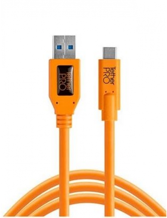TetherPro USB 3.0 to USB-C, 15' (4.6m) ORG