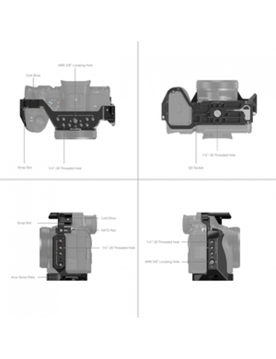 3667B Cage für Sony Alpha 7 IV / 7SIII / Alpha 1