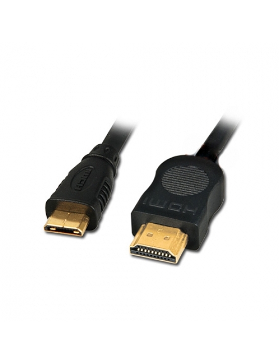 Coiled mini HDMI to full HDMI Cable (50cm-65cm)